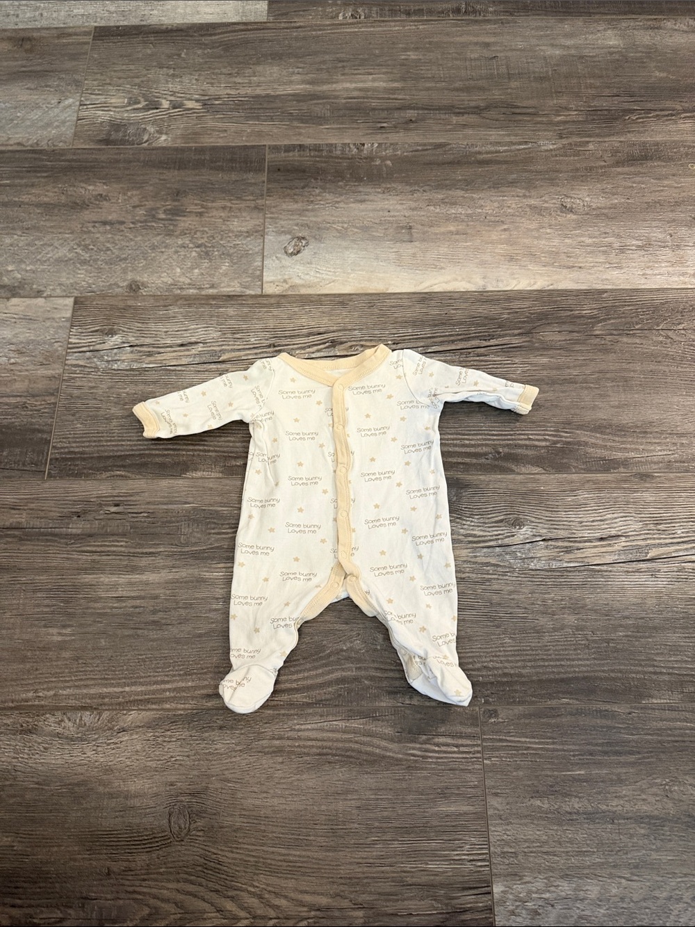 Koala Baby Neutral Cream Baby One-Piece Footed Sleeper